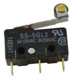 SS-5GL2 Microinterruptor, Palanca de Rodillo SPDT-NO/NC 5 A @ 125 V ac OMRON