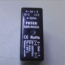 SSR-R02DA Relay Solid State Type：DC to AC type. Rated Current：2A Output Voltage：24~380VAC Input Voltage：4~32VDC FOTEK